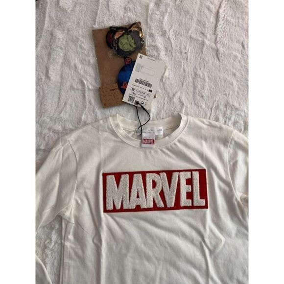 NwT Zara Marvel Size 6 Long Sleeve Shirt - Picture 2 of 9